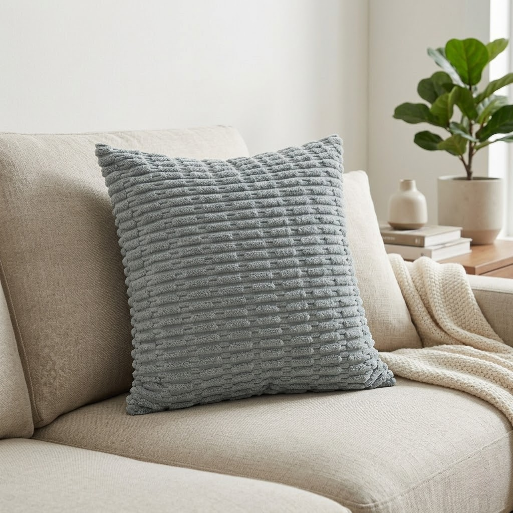 Corduroy Throw Pillow Cover