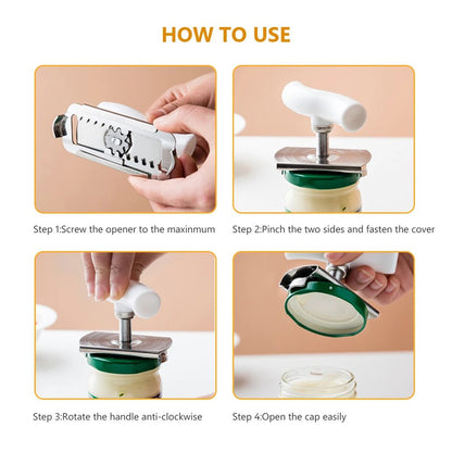 🔥LAST DAY-BUY I GET 1 FREE JUST $9.49 EACH 🔥Stainless Steel Jar Opener & Bottle Lid Remover