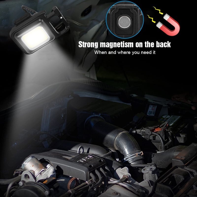 🔥Last Day Buy 1 Get 1 Free – Only $13.49 Each! 🔥Multifunctional Keychain Rechargeable Light💡