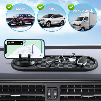 🔥LAST DAY-BUYIGET1 FREE JUST $18.49 EACH 🔥 360° Rotating Car Anti-Slip Dashboard Mat & Phone Holder