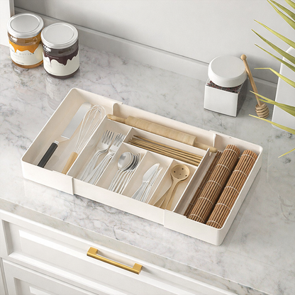 Retractable tableware storage box