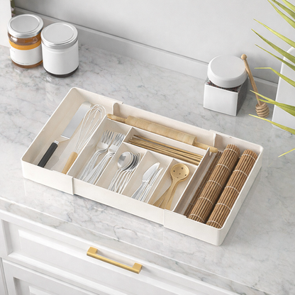 Retractable tableware storage box