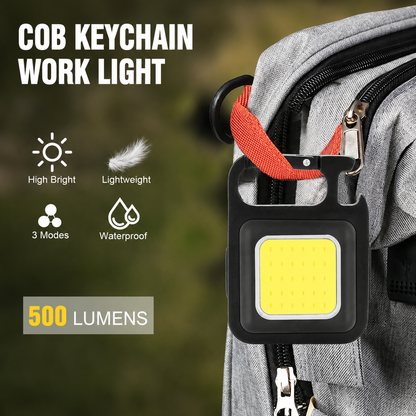 🔥Last Day Buy 1 Get 1 Free – Only $13.49 Each! 🔥Multifunctional Keychain Rechargeable Light💡