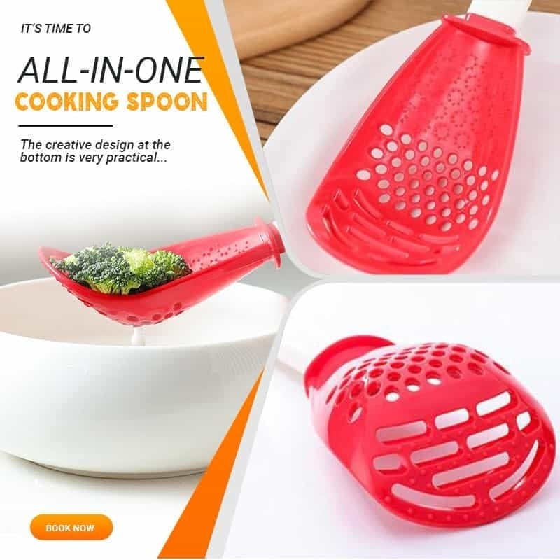 🔥LAST DAY-BUY I GET 1 FREE JUST $8.49 EACH 🔥Multifunctional Kitchen Cooking Spoon