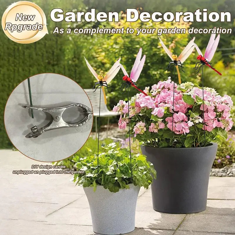 🔥Last Day Sale 48% OFF🔥3D Dragonfly Clip Insect Repellent Garden Decor