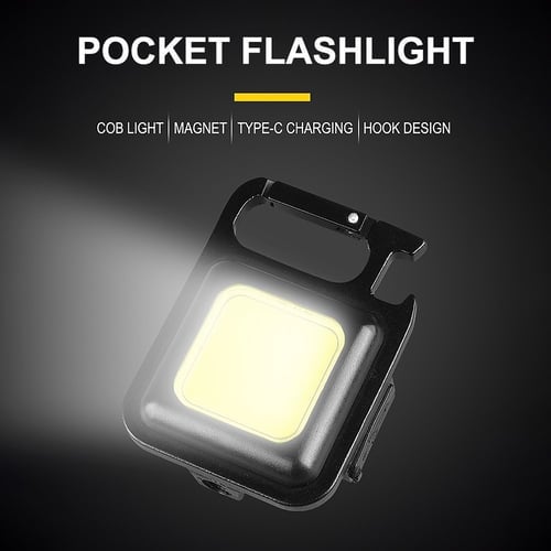 🔥Last Day Buy 1 Get 1 Free – Only $13.49 Each! 🔥Multifunctional Keychain Rechargeable Light💡