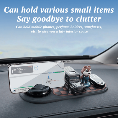 🔥LAST DAY-BUYIGET1 FREE JUST $18.49 EACH 🔥 360° Rotating Car Anti-Slip Dashboard Mat & Phone Holder