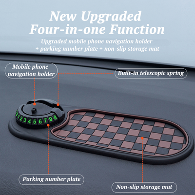 🔥LAST DAY-BUYIGET1 FREE JUST $18.49 EACH 🔥 360° Rotating Car Anti-Slip Dashboard Mat & Phone Holder